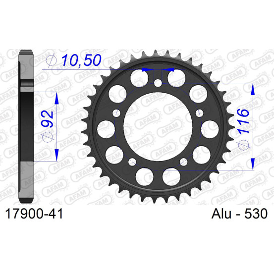 Couronne Alu AFAM 17900