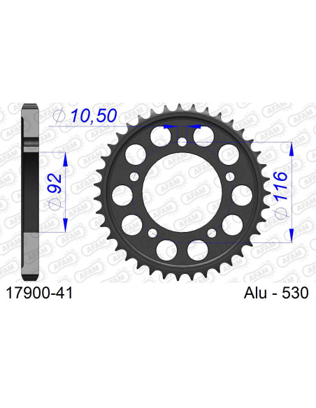Couronne Alu AFAM 17900