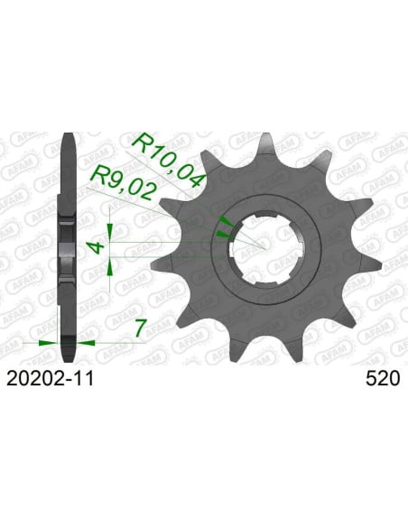 Pignon Sortie Boîte AFAM 20202