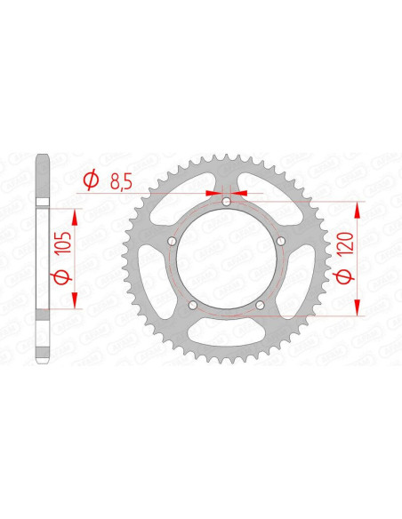 Couronne Acier AFAM 35103
