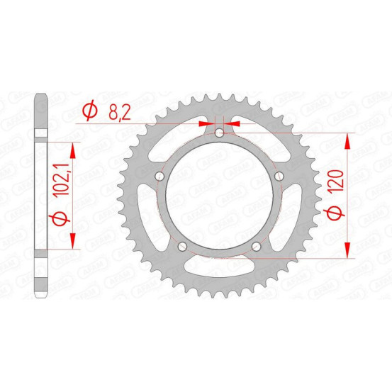 Couronne Acier AFAM 35104