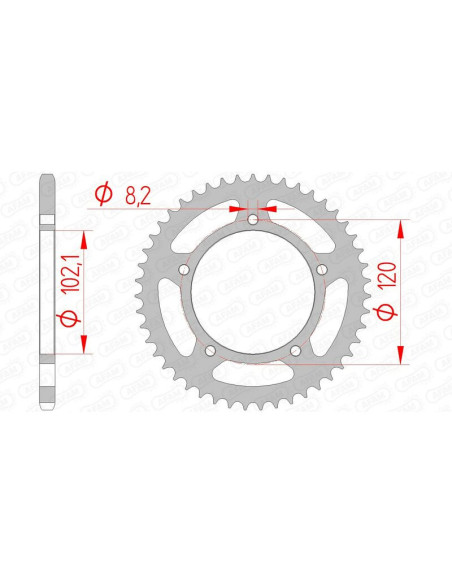 Couronne Acier AFAM 35104