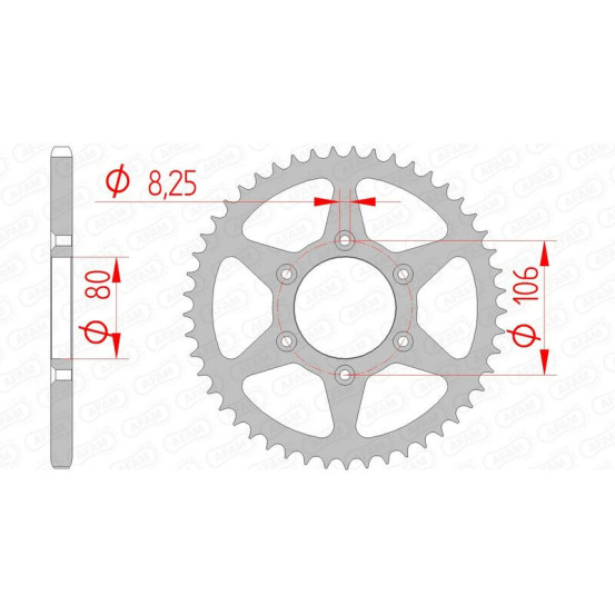 Couronne Acier AFAM 35204