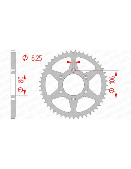 Couronne Acier AFAM 35204