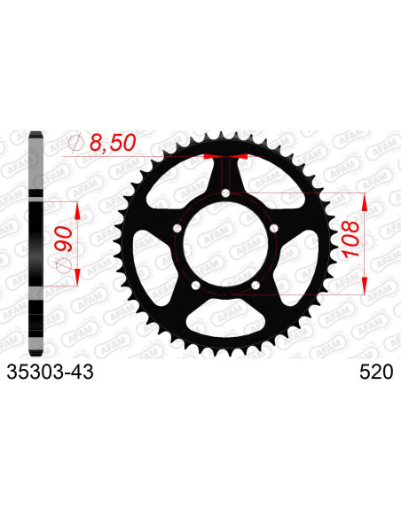 Couronne Acier AFAM 35303