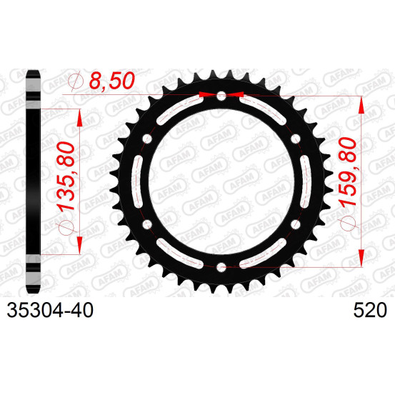 Couronne Acier AFAM 35304