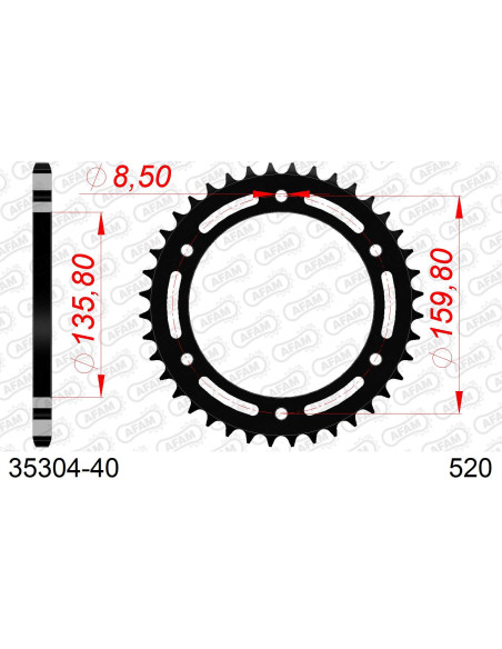 Couronne Acier AFAM 35304