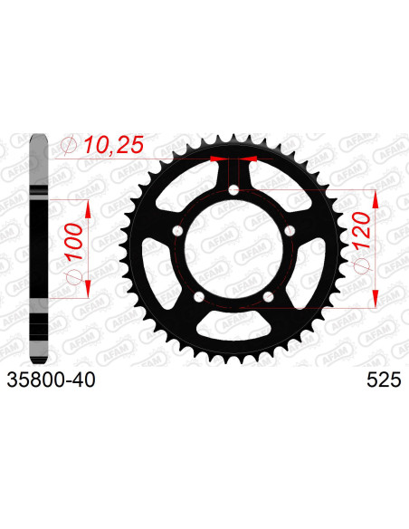 Couronne Acier AFAM 35800