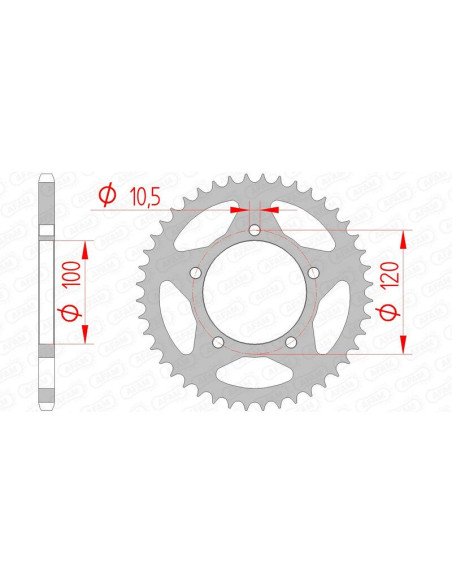 Couronne Acier AFAM 35801