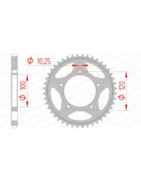 Couronne Acier AFAM 35802