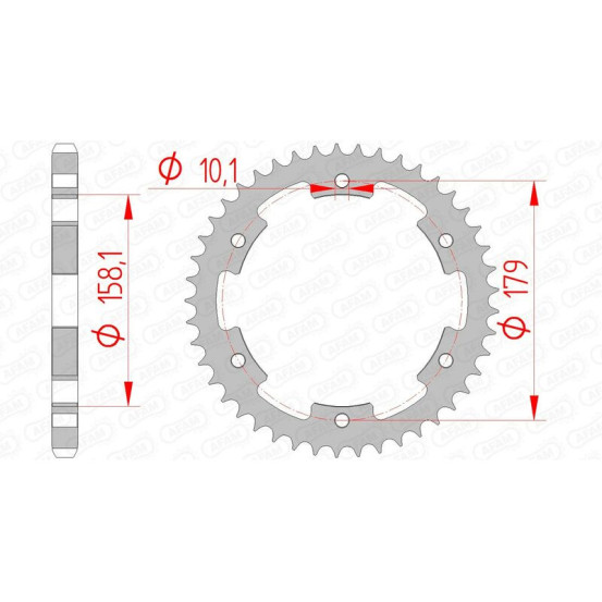 Couronne Acier AFAM 35804