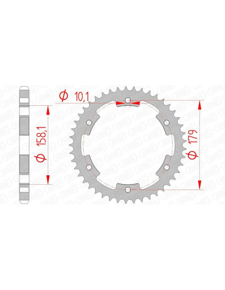 Couronne Acier AFAM 35804