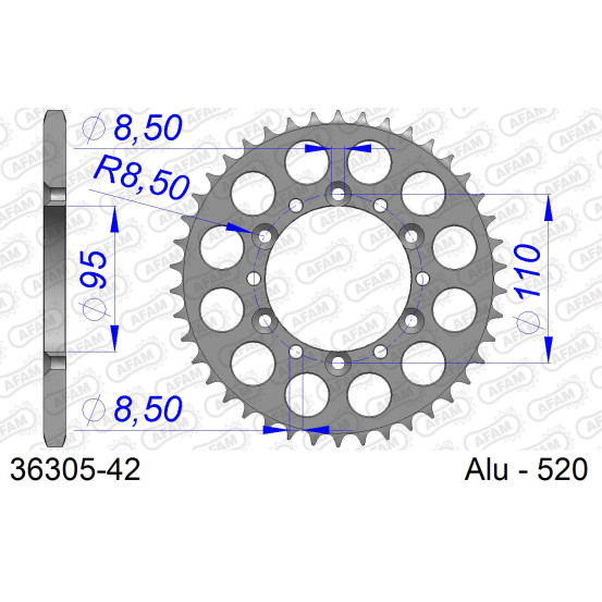 Couronne Alu AFAM 36305