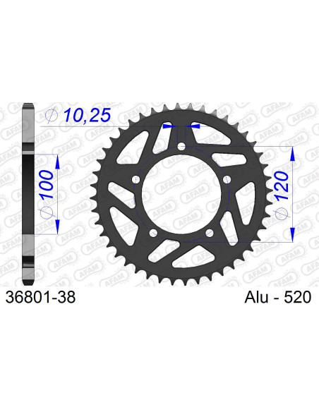 Couronne Alu AFAM 36801