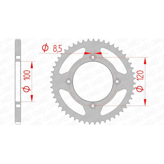Couronne Acier AFAM 38101