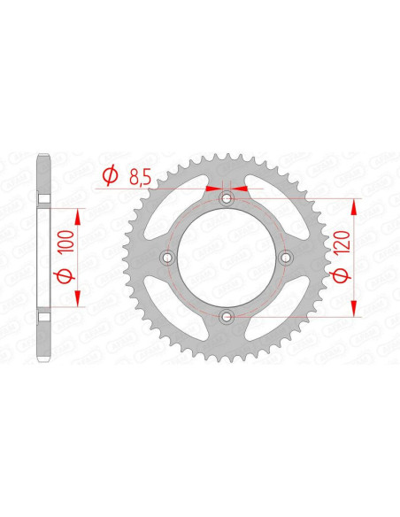 Couronne Acier AFAM 38101
