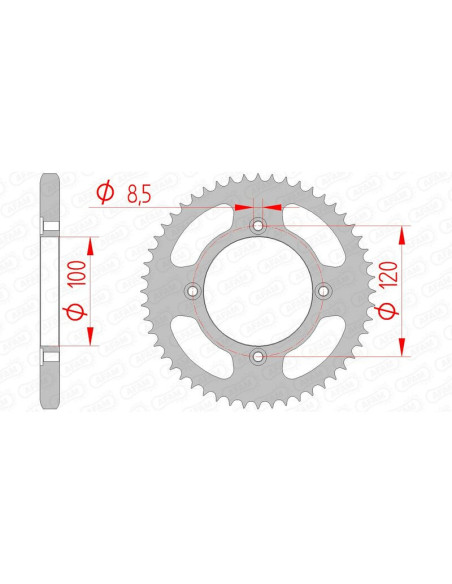 Couronne Acier AFAM 38200