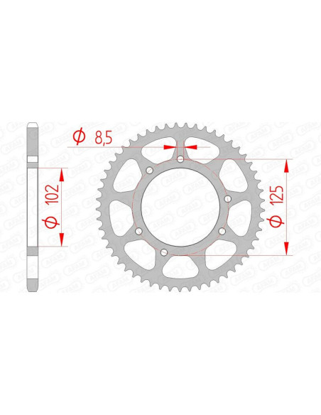 Couronne Acier AFAM 41100