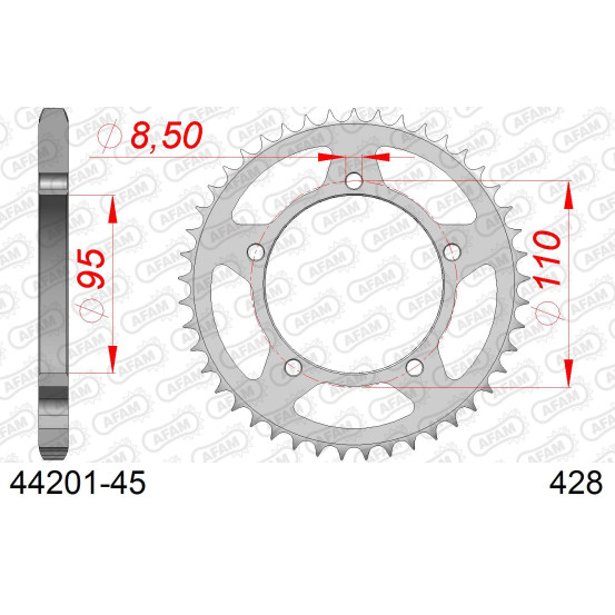 Couronne Acier AFAM 44201