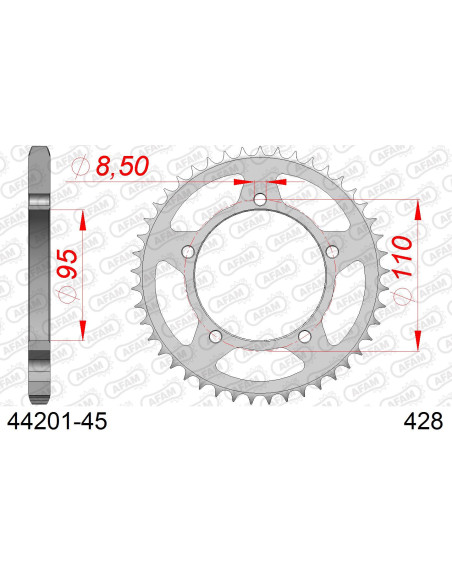 Couronne Acier AFAM 44201