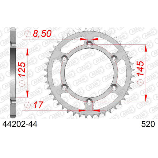 Couronne Acier AFAM 44202