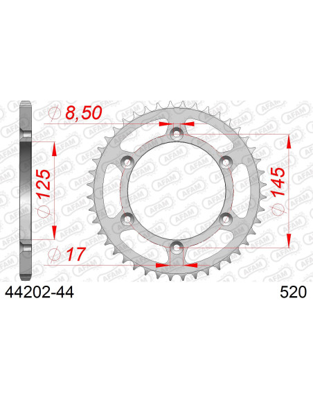 Couronne Acier AFAM 44202