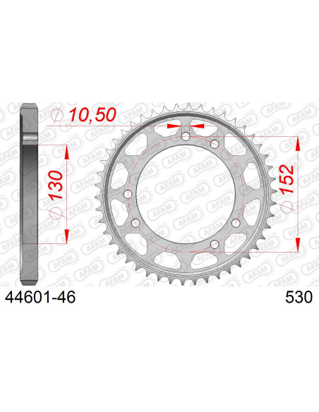 Couronne Acier AFAM 44601