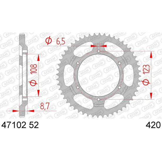 Couronne Acier AFAM 47102