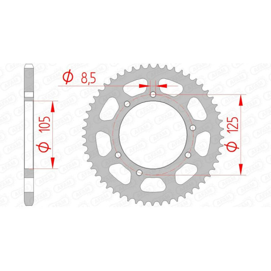 Couronne Acier AFAM 47103