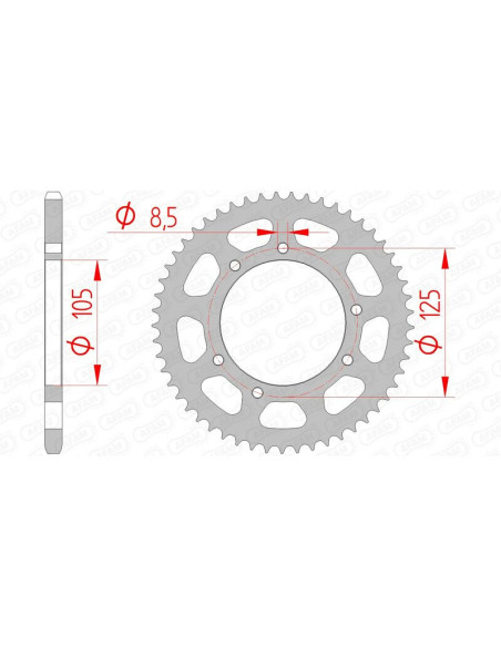 Couronne Acier AFAM 47103