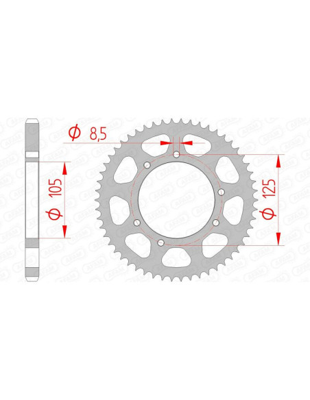 Couronne Acier AFAM 47200