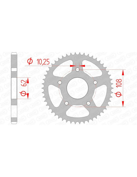 Couronne Acier AFAM 47201