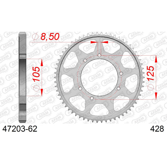 Couronne Acier AFAM 47203