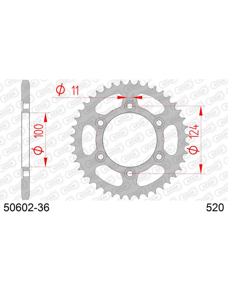 Couronne Acier AFAM 50602