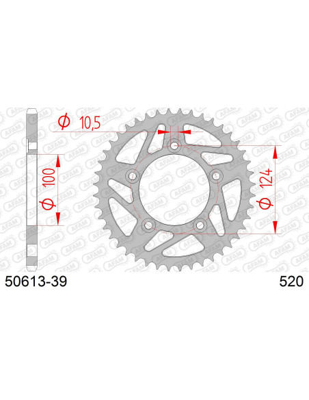 Couronne Acier AFAM 50613