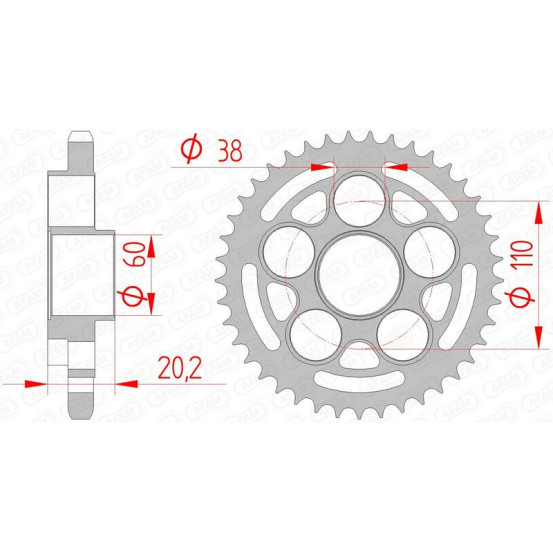 Couronne Acier AFAM 50800