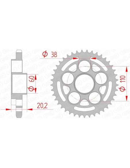 Couronne Acier AFAM 50800