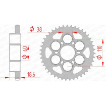 Couronne Acier AFAM 50801