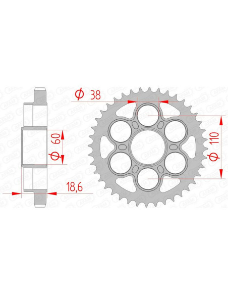 Couronne Acier AFAM 50900
