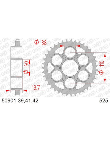 Couronne Acier AFAM 50901
