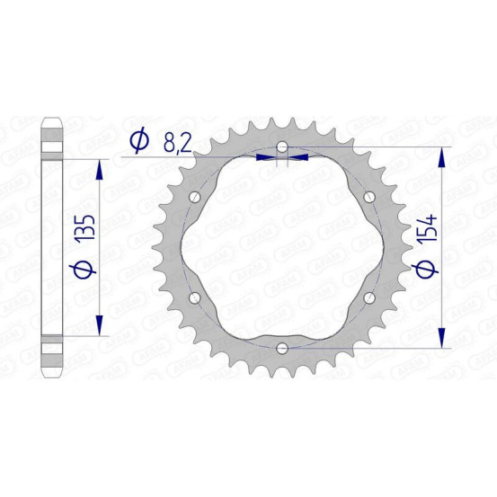 Couronne Alu AFAM 51803