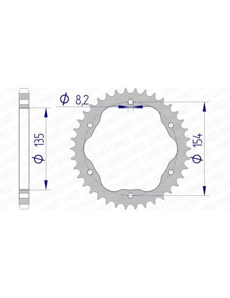 Couronne Alu AFAM 51803