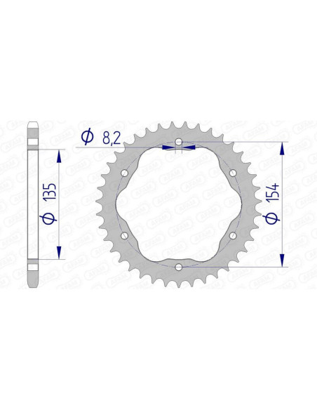 Couronne Alu AFAM 51804