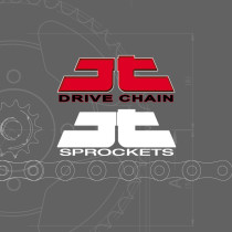 Kit chaine 428 acier JT - 125 TDR 1993-2003