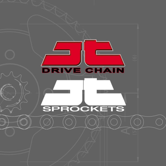 Kit chaine 428 acier JT - 125 TDR 1993-2003