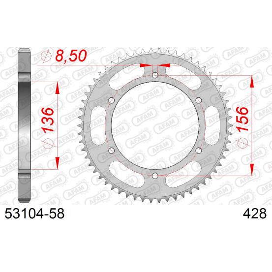 Couronne Acier AFAM 53104