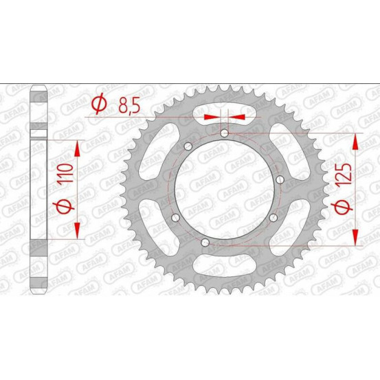 Couronne Acier 428 AFAM 59104