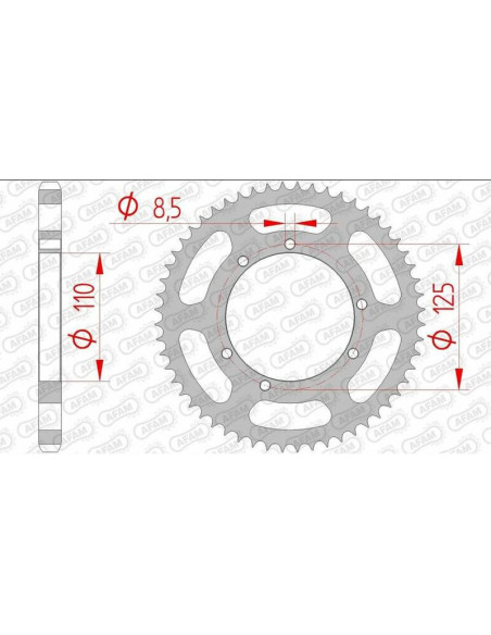 Couronne Acier 428 AFAM 59104