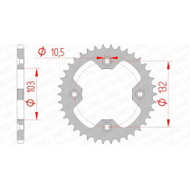 Couronne Acier AFAM 71305