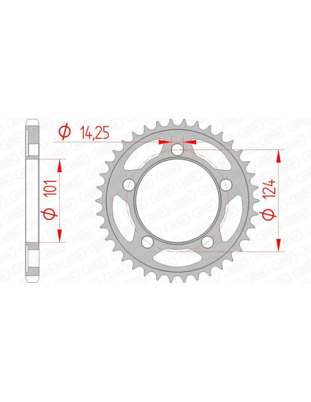 Couronne Acier AFAM 71801
